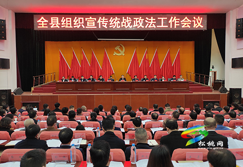 全县组织宣传统战政法工作会议召开