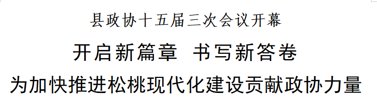 县政协十五届三次会议开幕